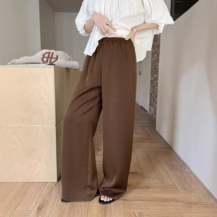 Damer elegante Palazzo-bukser med behagelig elastisk talje Stilla