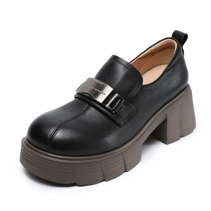 Kvinder Chunky-hæls slipper med elegant metalspænde Stilla