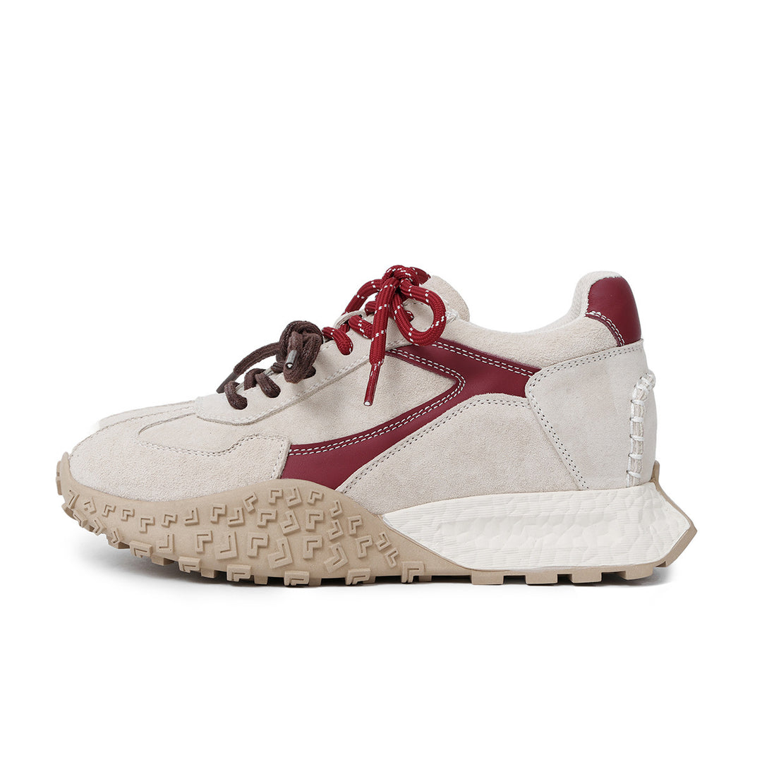 Dame Premium Suede Sport Sneakers med strukturerede såler Stilla