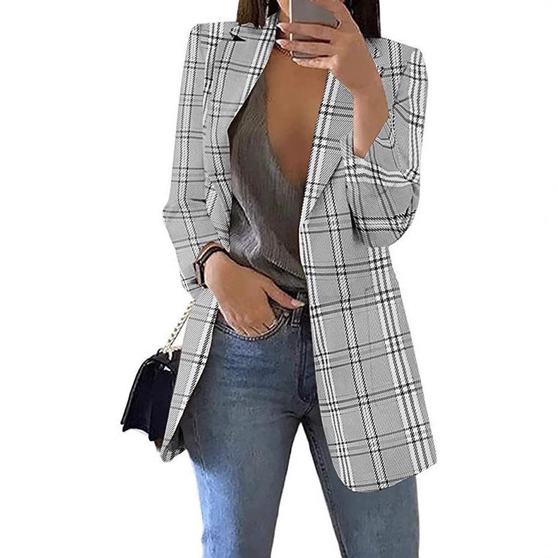 Dame ternet blazer med moderne snit Stilla
