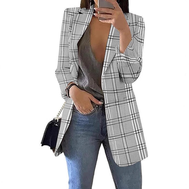Dame ternet blazer med moderne snit Stilla