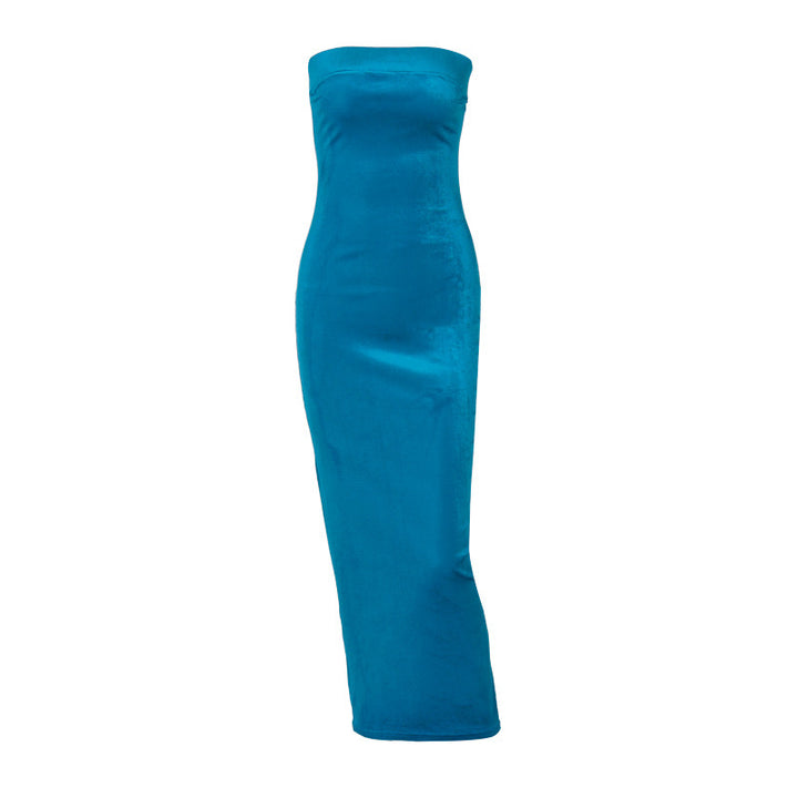 Dame Elegant Maxikjole med off-shoulder form og kvalitets satinfinish Stilla