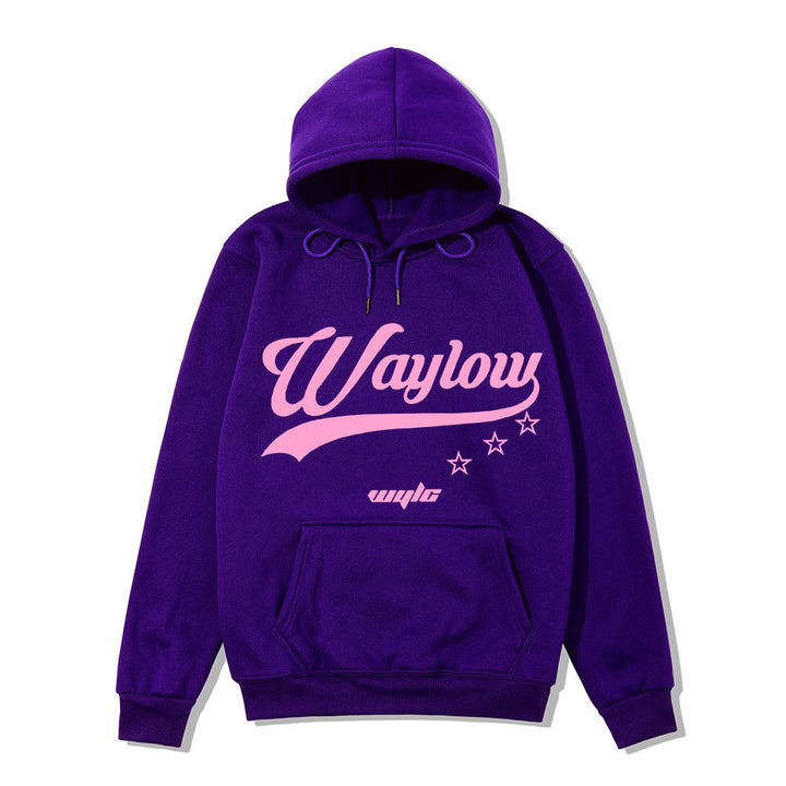 Dame hoodie sweatshirt med iøjnefaldende retro print og komfortabel pasform Skovae
