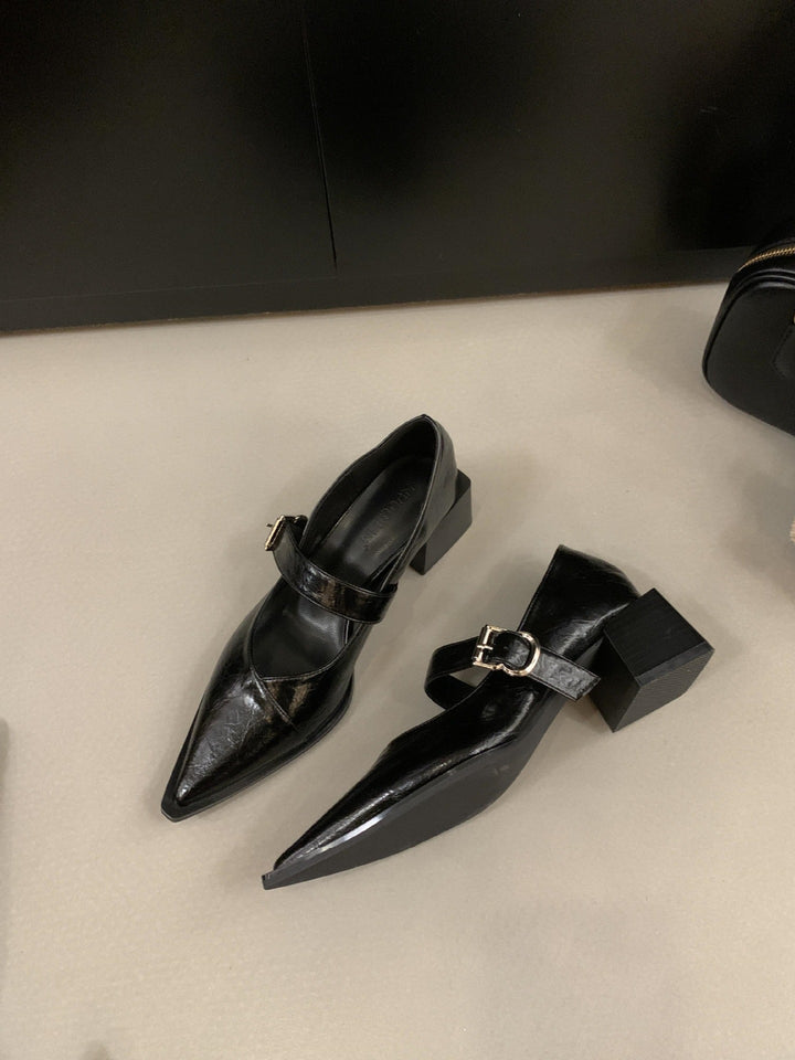 Dame elegante spidse hæle med ankelrem Stilla