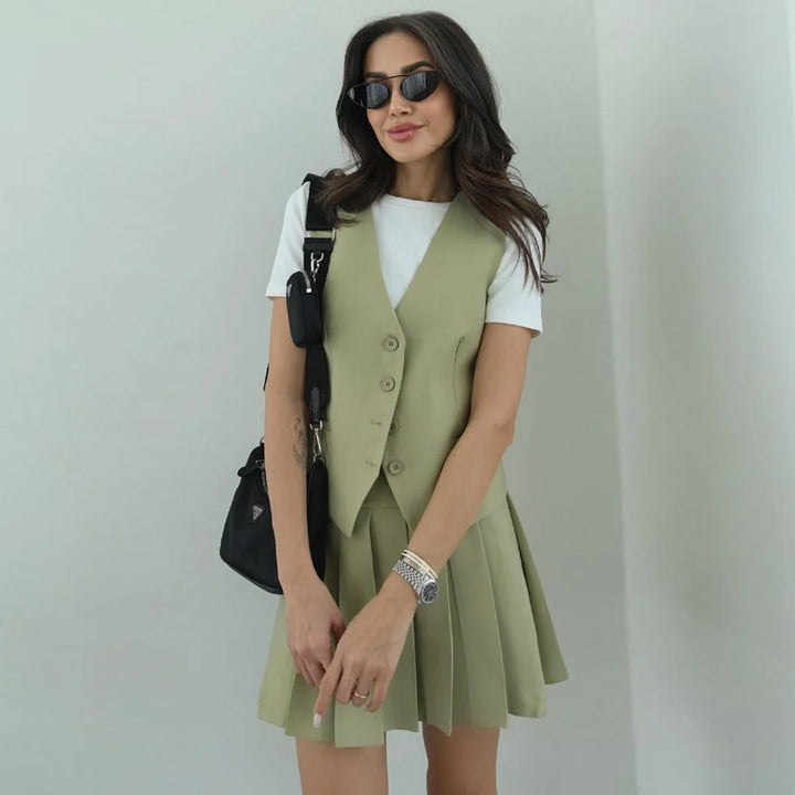 Damer Elegant og moderne Blazer-nederdel sæt Stilla