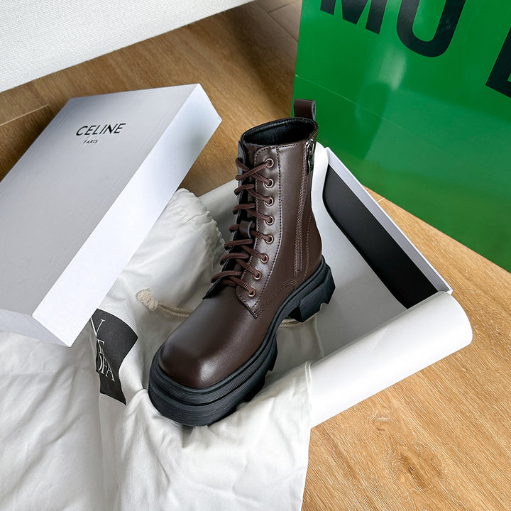 Dame robuste snørestøvler med trendy chunky-design Stilla