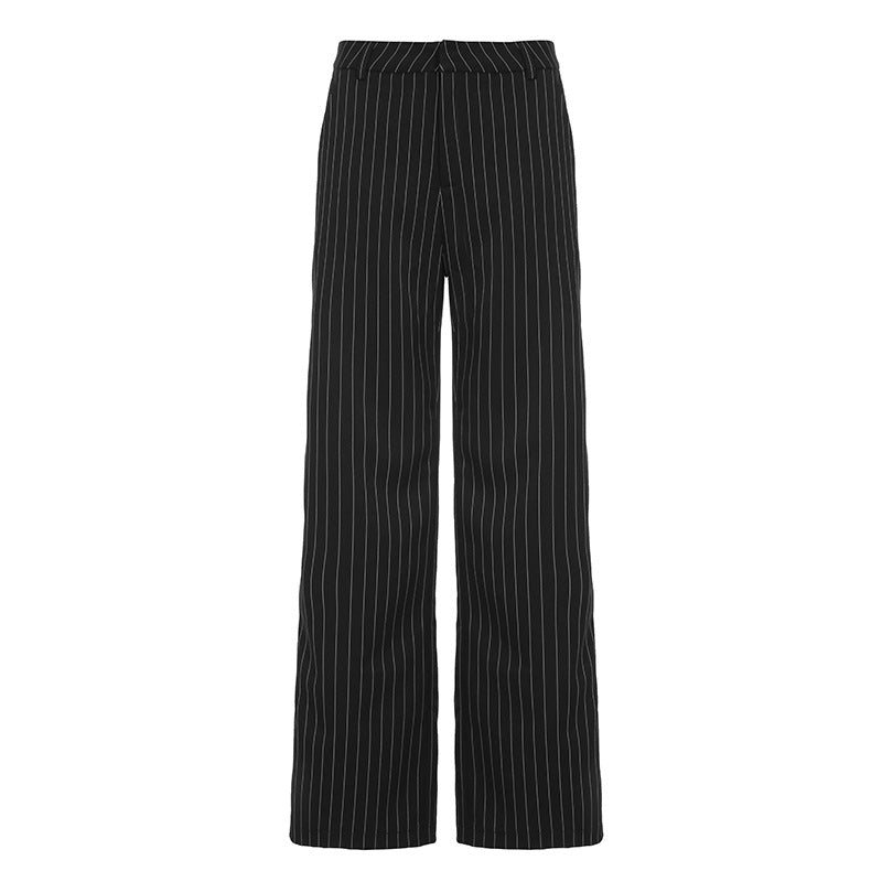 Dame Bustier-top med fine striber og elegante knapdetaljer Skovae