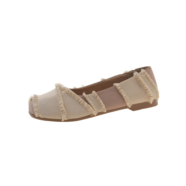 Dame Casual Slip-On Ballerinaer med distressed detaljer Stilla