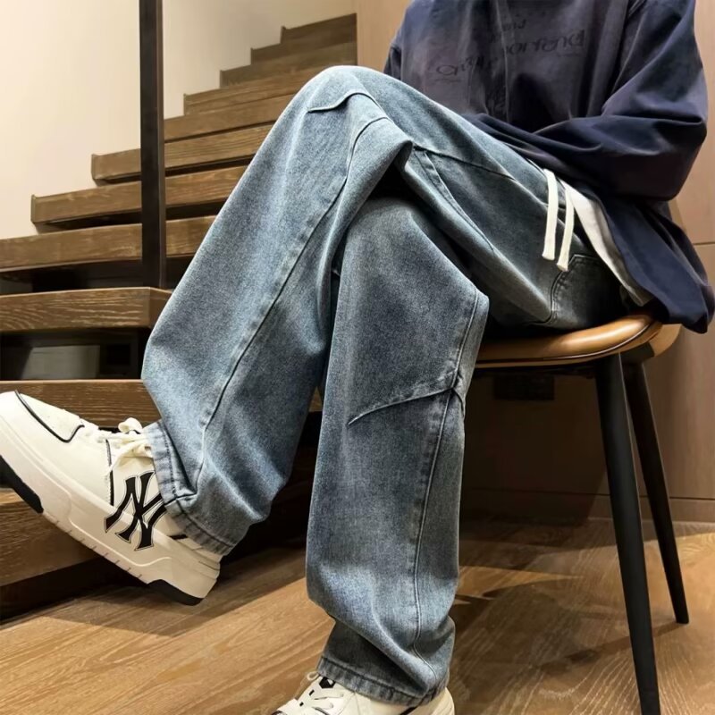 Herrer afslappede fritidshorts i urban stil med funktionelle detaljer og elastisk bånd Stilla