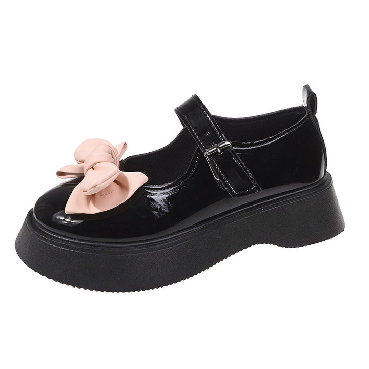 Dame Ballerinas med dekorativt sløjfedetalje og skridsikker sål Stilla