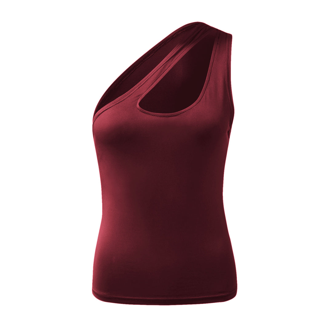 Dame One-Shoulder Body med moderne Cut-Out Stilla