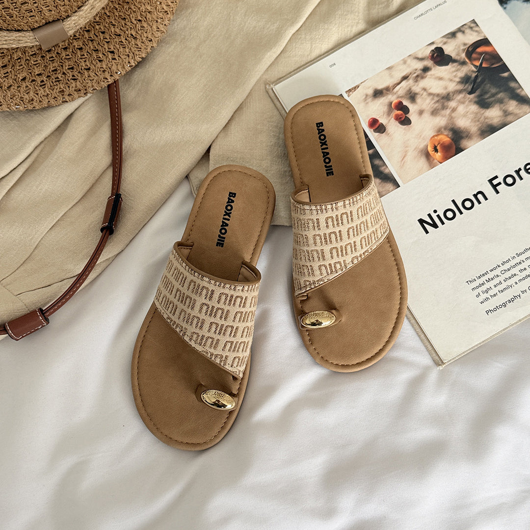 Femme Chic Dobbelt Rem Slide Sandaler Stilla
