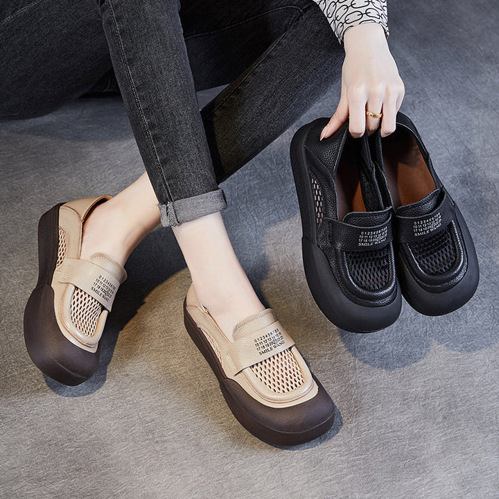 Dame Slip-On Sporty Sneakers med Åndbart Netdesign Stilla