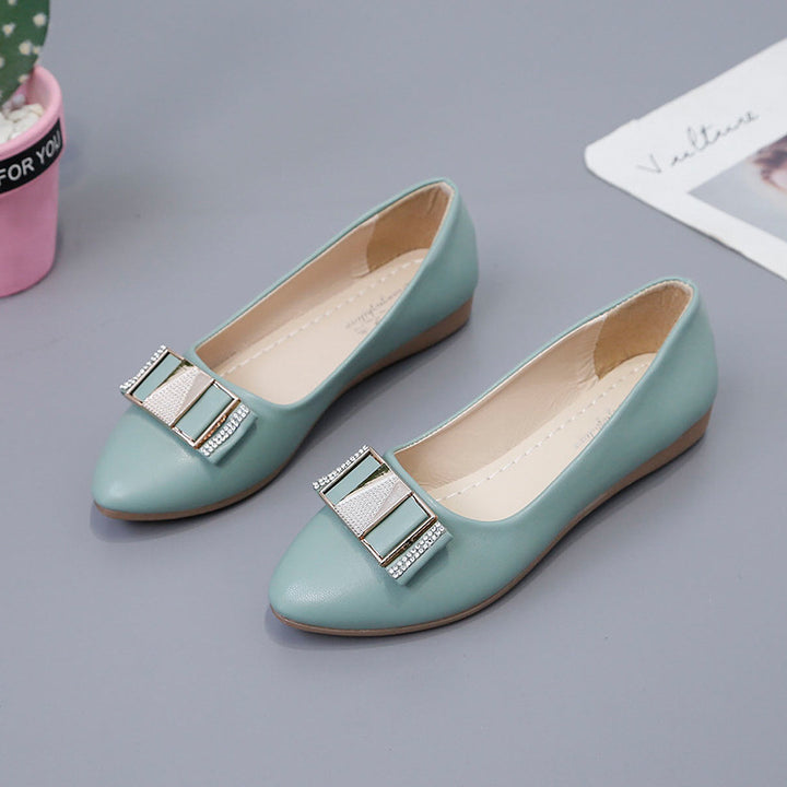 Dame elegante Ballerinas med mode smykke detalje Stilla