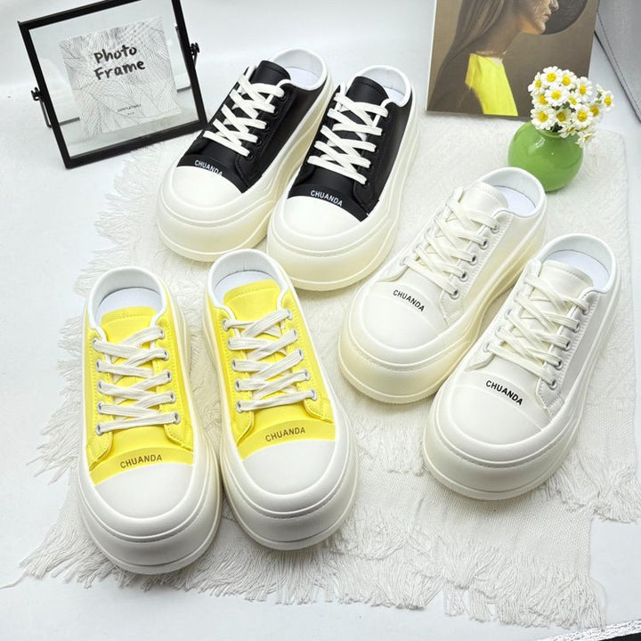 Dame Chunky Slip-On Sneakers med støddæmpende sål og åndbar overfladestruktur Stilla