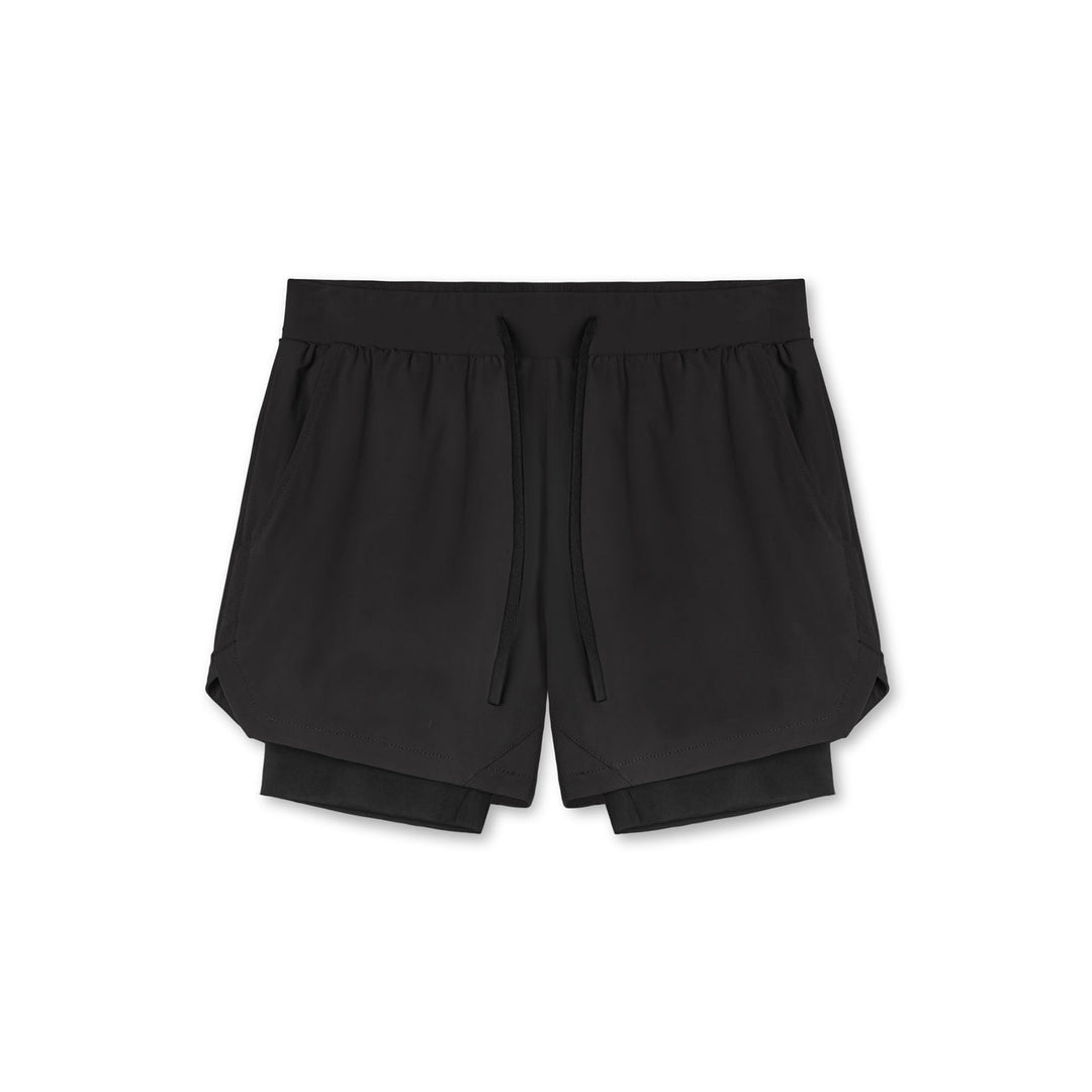Dame Sporty løbeshort med integreret inderslip og elastisk talje Stilla