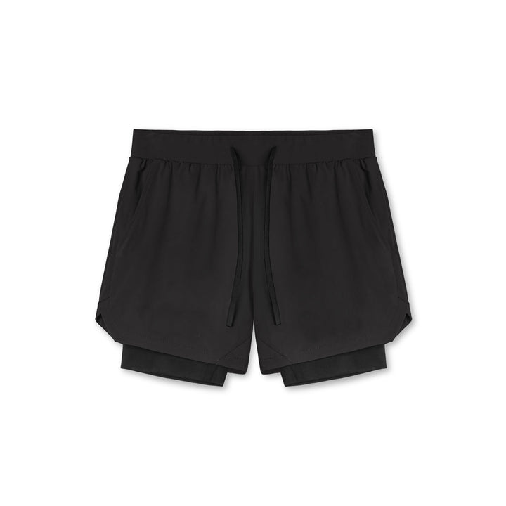 Dame Sporty løbeshort med integreret inderslip og elastisk talje Stilla