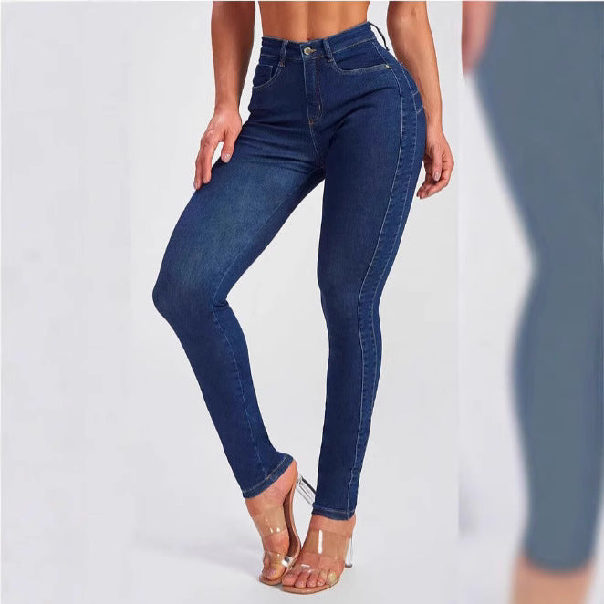 Højtaljede sculpting Skinny Jeans til kvinder med Stretch Stilla