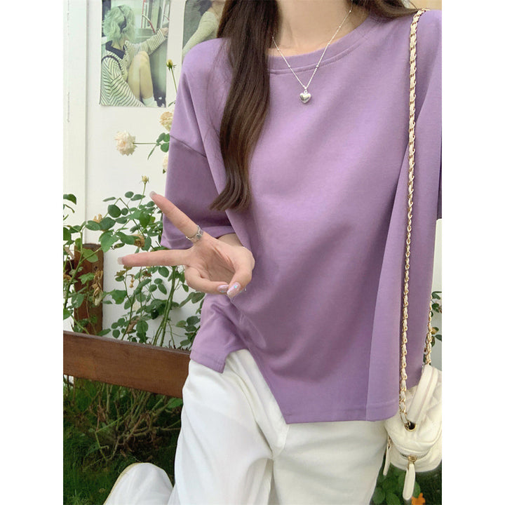 Damer Casual Oversized Kortærmet T-Shirt Stilla