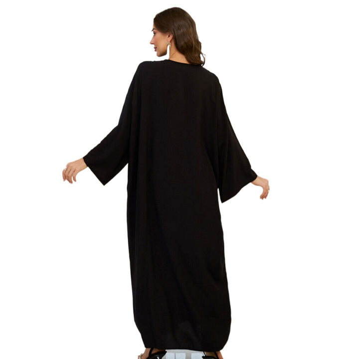 Dame Elegante Kaftan med kunstneriske florale broderier Stilla