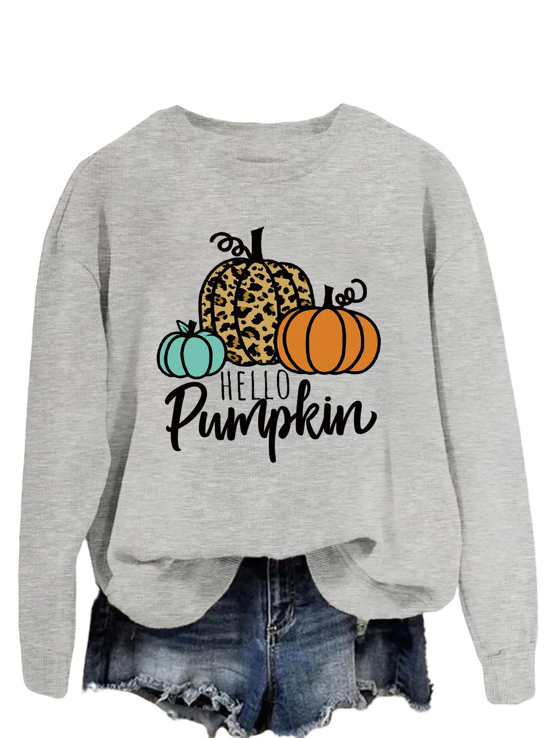 Kvinders sweatshirt med kreativt efterårsdesign og afslappet pasform Stilla