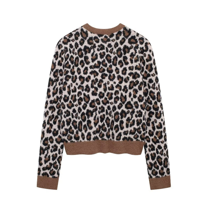Femme Stilfuld Leopard Print Cardigan Stilla