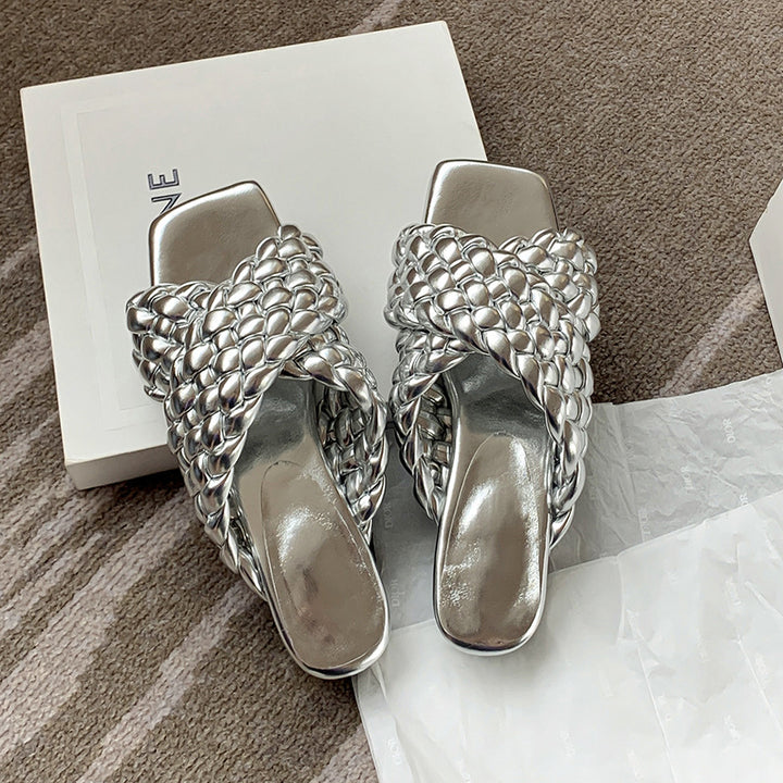 Femme Woven Slide Sandaler  Stilla