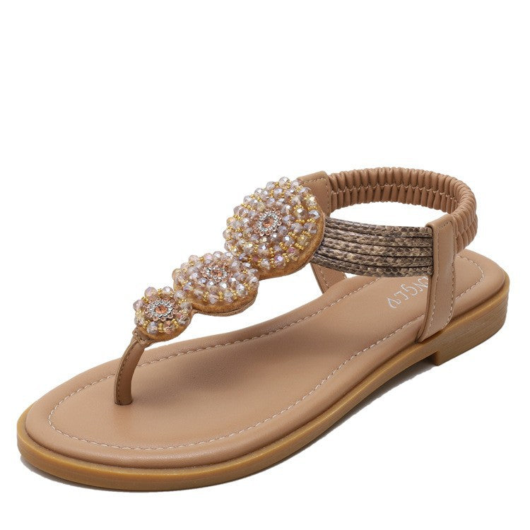 Dame toe separator med elegant strass pynt og fleksibel rem Stilla