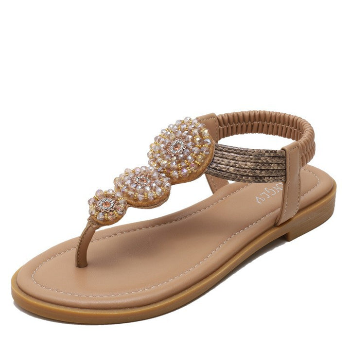 Dame toe separator med elegant strass pynt og fleksibel rem Stilla