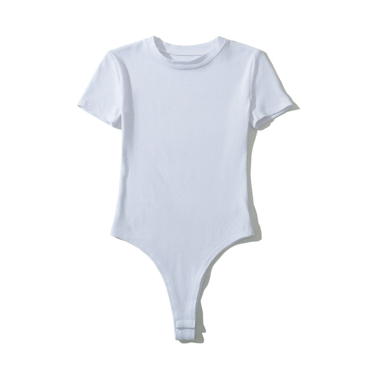 Dame bodysuit med kort arm og figurtilpasset snit Stilla