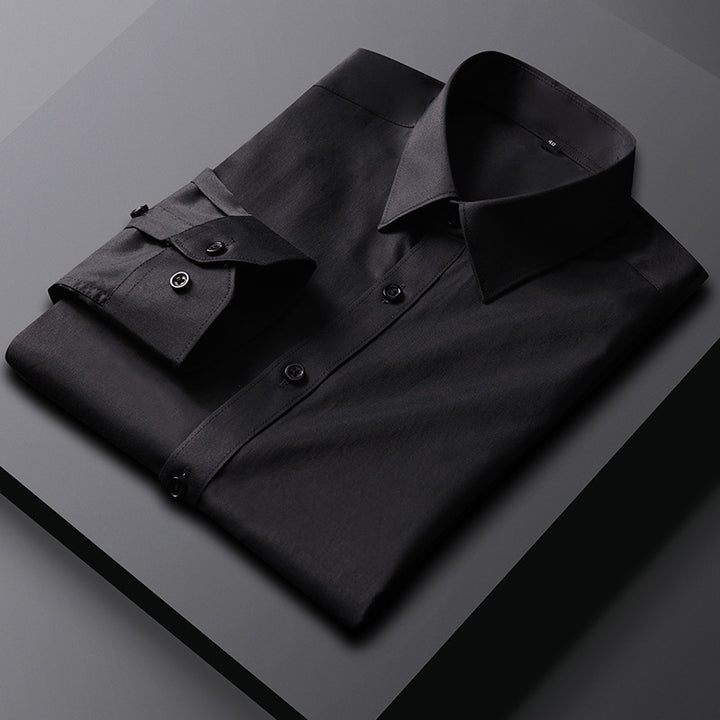 Herrer business skjorte i åndbart mikrofiber med elegante detaljer Stilla