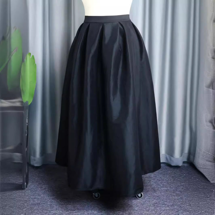 Dame Elegant Maxiskørt med Fald Skovae