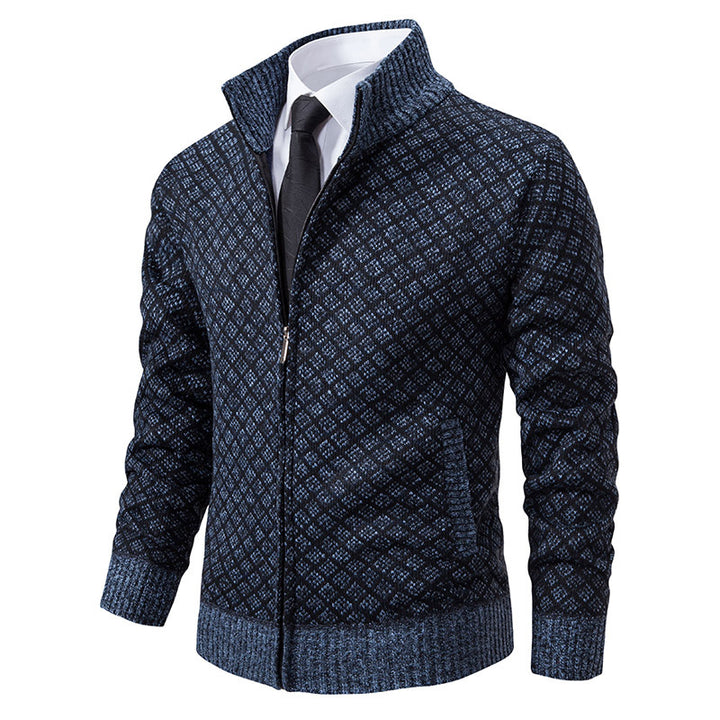 Herre struktureret Zip-Up sweatshirt Stilla