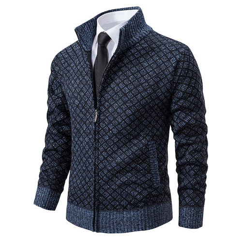Herre struktureret Zip-Up sweatshirt Stilla