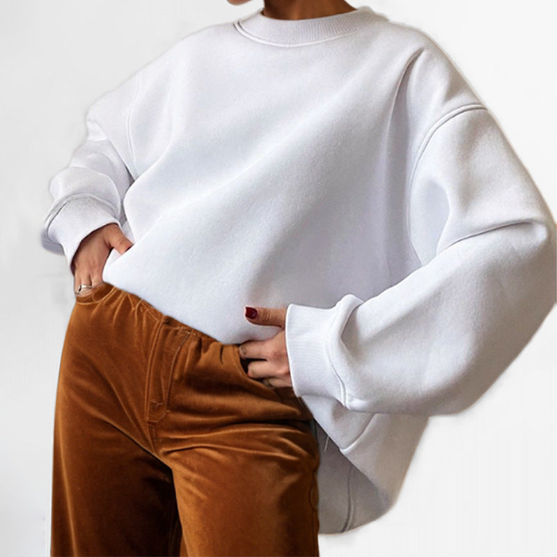 Dame oversized sweatshirt med løs pasform og afslappet design Stilla