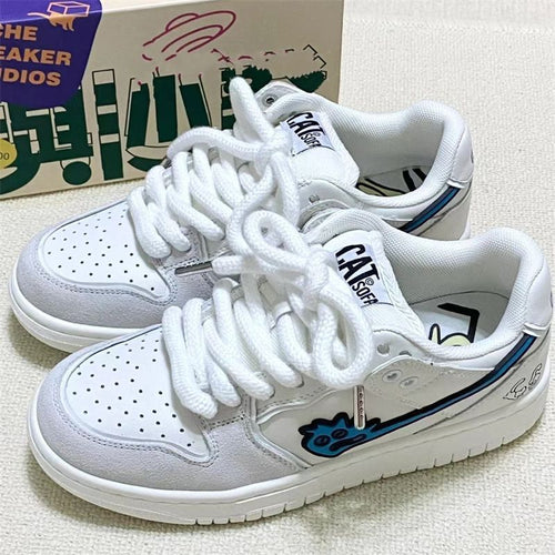 Dame Sporty Sneakers med stilfuldt cartoontryk og åndbart overfladestruktur Stilla