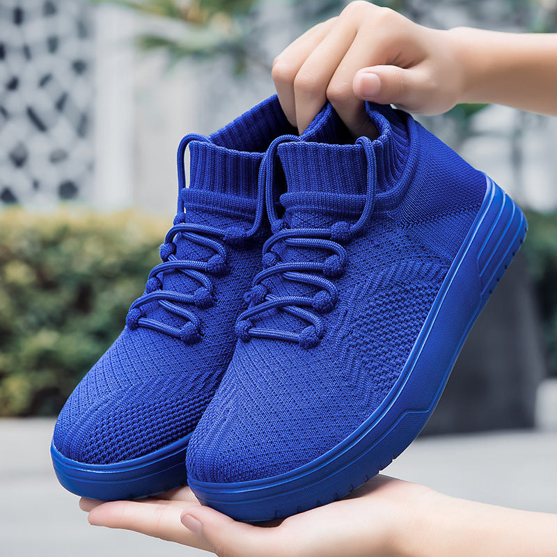 Herrer High-Top Strik Fritid Sneakers Stilla