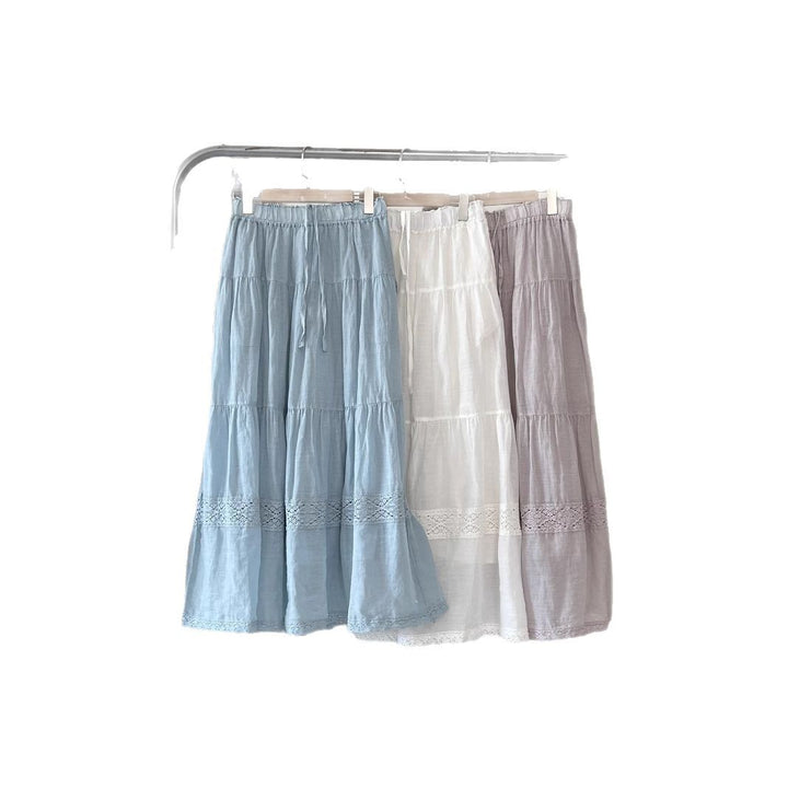 Femme Flowing Skjulte Midi Nederdel Stilla