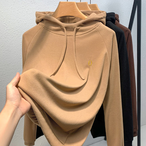 Dame Hoodie i blødt fleece med hætte og afslappet pasform Stilla