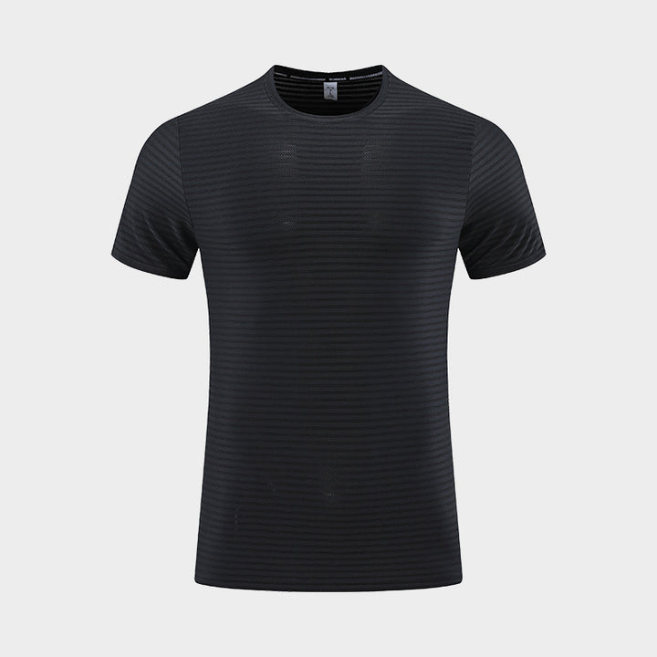 Herrer Sportsligt Funktions T-shirt med svedtransporterende teknologi og struktureret design Stilla