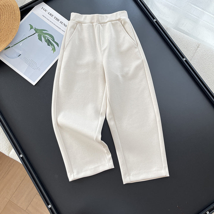 Kvinderne sporty fritid bukser med elastisk talje og praktiske lommer Stilla