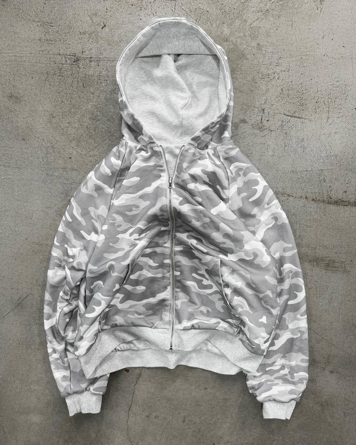Kvinders hættejakke i moderne camouflage-design Stilla