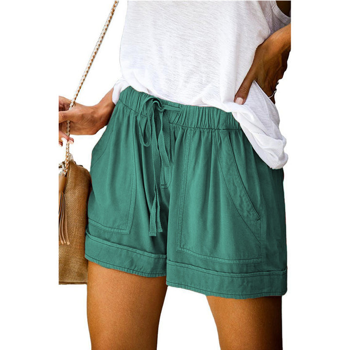 Dame Behagelige Sommer-shorts med elastisk talje og praktiske lommer Skovae