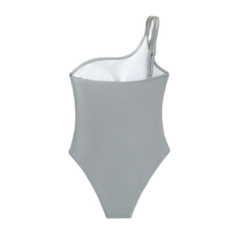 Dame asymmetrisk Cut-Out heldragt badedragt Skovae