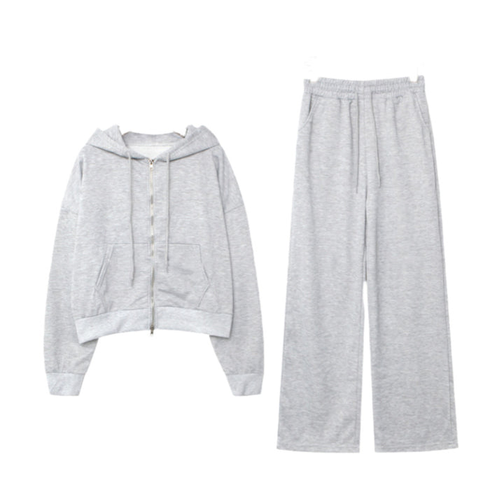 Kvinders sporty hoodie og bukser sæt Stilla