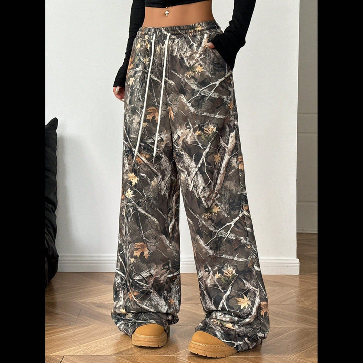 Dame Cargo-bukser i moderne camouflage-stil Stilla
