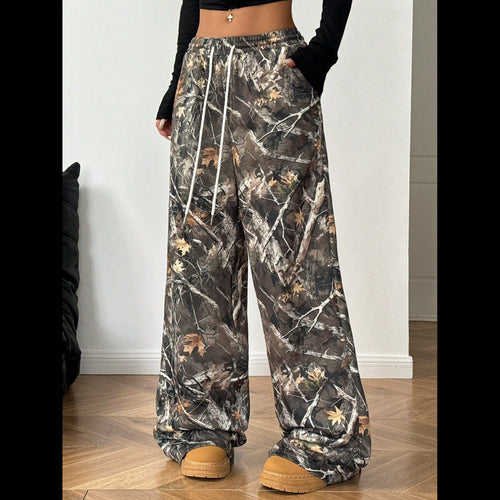 Dame Cargo-bukser i moderne camouflage-stil Stilla