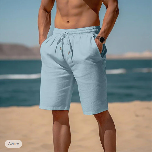 Herrer casual strandshorts med elastisk talje og sidelommer Stilla