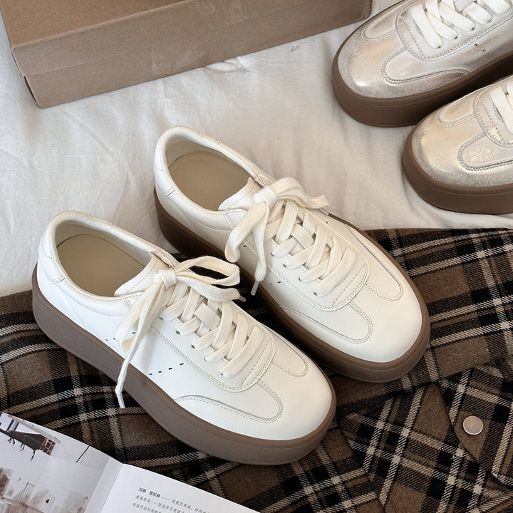 Femme platform snørebånd sneakers med polstret sål Stilla