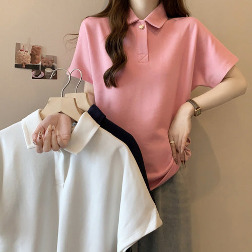 Femme Polo Stil Løs Pasform Top Stilla